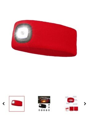 Eddie‎ Bauer Red LED Knit Headband
